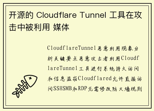 开源的 Cloudflare Tunnel 工具在攻击中被利用 媒体